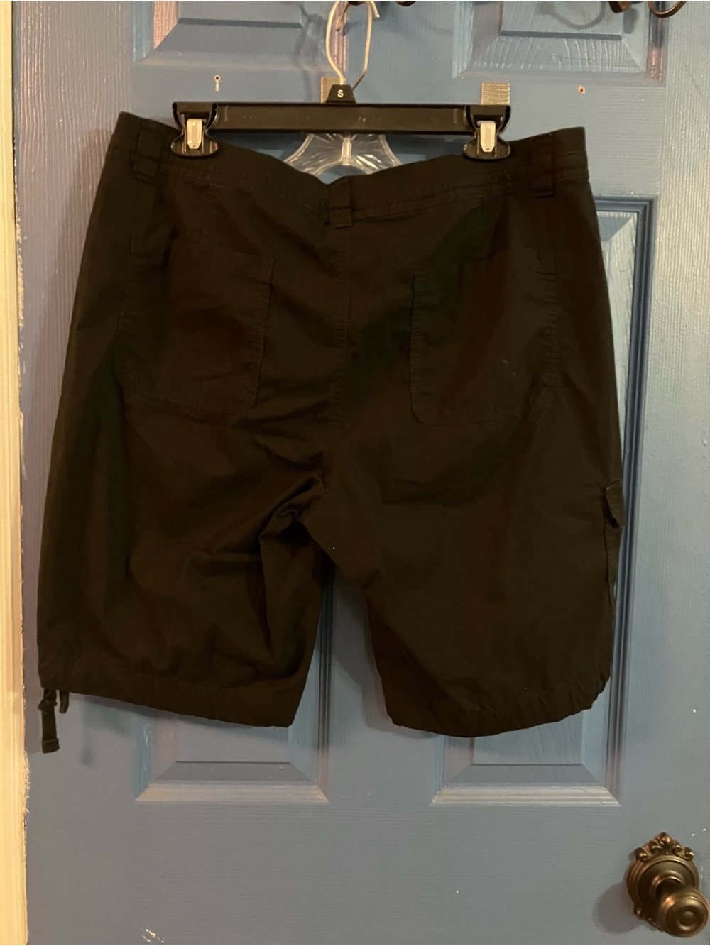 St. John's Bay Black Men's Cargo Shorts with Utility Pockets - Picture 2 of 4